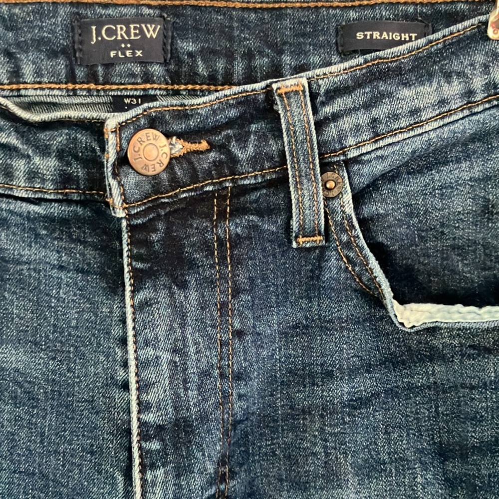 J.Crew Factory Men's Dark Blue Jeans in Straight fit size 31/32
